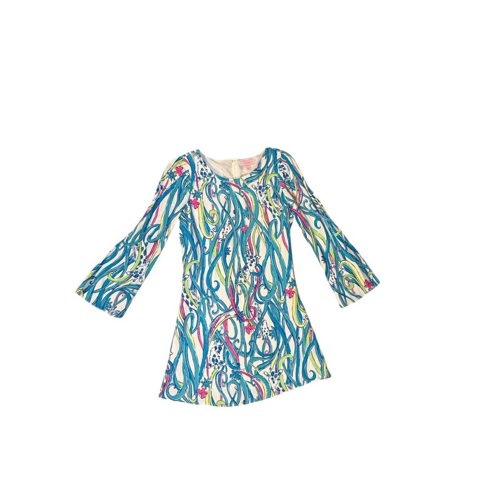 Lilly Pulitzer Women's 'Colette' Tunic Colorful Printed Giraffe Dress Size XS